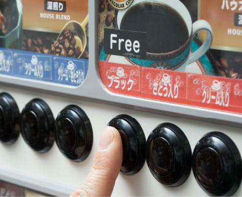 無料自販機のイメージ画像