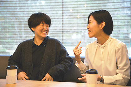 柴田さんと馬上さんの写真