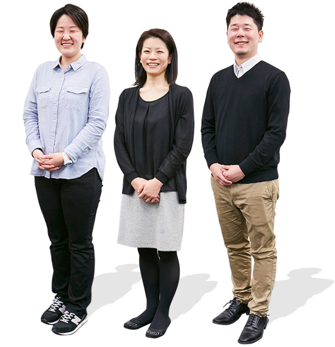 柴田麻梨恵・増田涼子・有田聖哉 全身画像